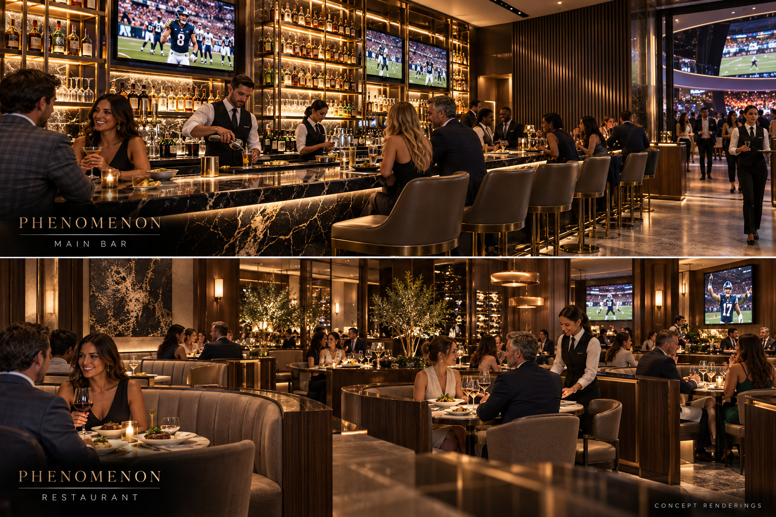 The original hospitality vision — PHENOMENON concept rendering